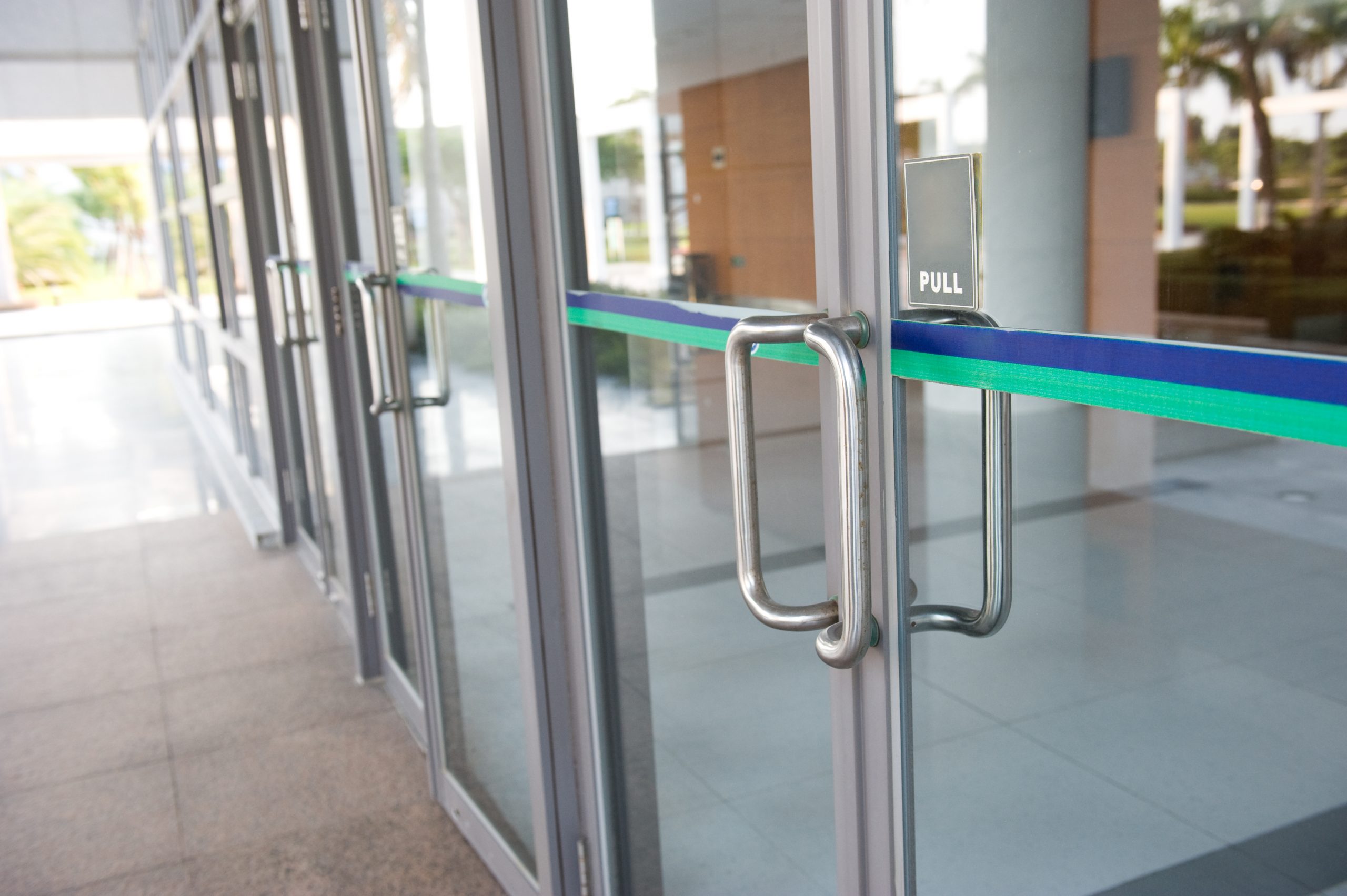 glass door